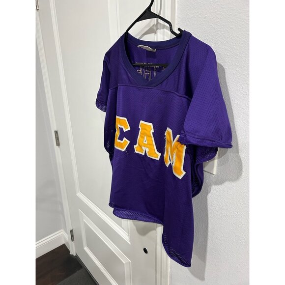 Vintage Bike Sigma Alpha Mu Fraternity Jersey Purple Sz XL Mesh Football - Picture 3 of 9